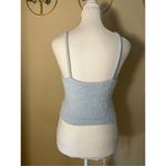 Kendall + Kylie  Powder Blue Fuzzy Crop Top Size Small Photo 1