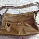 Etienne Aigner  Classic Brown Leather Purse Shoulder Bag Gold Hardware Photo 0