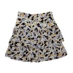 ALC Frank ALC Designer Mini Skirt 2 Flare Abstract Print‎ Side Zip Resortwear Trendy Photo 1