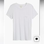 Caslon White  Core Slub
Crewneck sheer pocket  T-shirt Photo 1