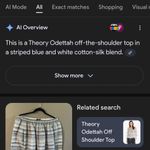 Theory  Odettah Off The Shoulder Top L Photo 10