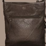 Medium size tan faux leather shoulder bag with fringe front! Tan Photo 3