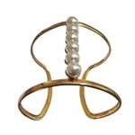 Jules Smith Pearl gold tone Bracelet Cuff Photo 4