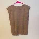 Grace Karin  Layered V Neck Sleeveless Sweater Top Shirt Tan Light Brown Size M Photo 1