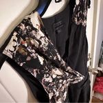 All Saints Black and Floral Silk Dress‎ Sz 0 Photo 4