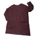 ZARA  women’s maroon navy striped dress size medium Photo 2