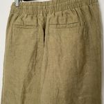 Athleta Retreat Linen Ankle Pants Green Size Small NWT Photo 2
