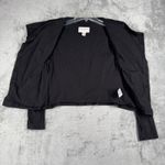 Marrakech Moto Jacket‎ Womens XS Black Draped Waterfall Front Zip Pockets Photo 3