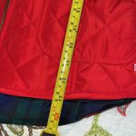 Crown & Ivy  medium women’s red hot icons puffer vest full zip front pockets NWT Photo 7