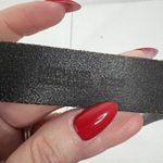 Michael Kors  Size M Belt Black Brushed Leather Distressed Adjustable Silver Tone Photo 4