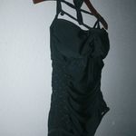 Black Beauty L Caged Sides One Piece Swim Suit Size L Photo 3