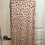 Nottibianche Sleep Gown Dress in Pale Pink Light Brown Cheetah Print Size Medium Photo 0
