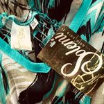 Solemi Tropical Kaftan Dress Turquoise One size Blue Photo 6