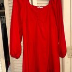 Francesca's Mi Ami  Long Sleeve Red Dress L Photo 0