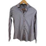 Storm Creek Button Up Shirt Womens XS Purple Checked Long Sleeve Collared Photo 0