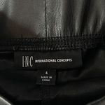 INC International Concepts SZ 4 Faux Leather Skinny Pants Pull Photo 2