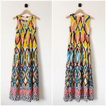 Anthropologie  Floreat Dahlia Embroidered Maxi Dress Multi Color Size 0 Photo 2