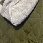 Boutique Chic Jungle‎ Green drawstring hooded puffer Quilted Vest Large Photo 10