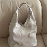 Pour La Victoire  Women’s White Leather Hobo Zipper Magnetic Shoulder Bag Purse Photo 2