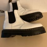 Dr. Martens  women white leather platform chelsea Quad boots size 11 Photo 11