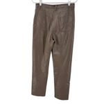 Wilfred Brown faux Leather Straight Leg Pants 8 chocolate mocha fall winter Photo 1