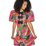 Rebecca Vallance Copacabana Shimmer Geo Mini Dress Size 0 NWT Black Photo 3