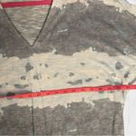 Juicy Couture 🍁 Tie Die Top Faux Tie Front Grey Blue Viscose Blend Sz XL Photo 3