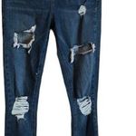 Topshop Jamie High Rise Distressed Denim Jeans Photo 0