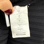 Nicholas Black Midi Halter Ribbed Bodycon Dress with Slit Photo 10