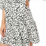 Hayden Los Angles Women's Asymmetrical Dotted Swing Dress Photo 2
