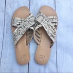A New Day  Laila Snakeskin Woven Strappy Slip On Sandals 8 Photo 3