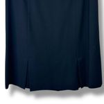 J' ENVIE New York Vintage Black High Waist Pleated Straight Pencil Midi Skirt Size 8 Photo 1