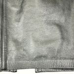 Vintage Elizabeth Leather Pencil Skirt Size 4 Black Goth Office Siren Punk Photo 4