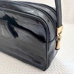 Sondra Roberts Vintage Black Leather Croc Embossed Rectangular Box Crossbody Bag Photo 9