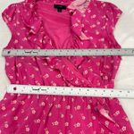 J.Crew Pink A-line Mini Dress Ruffle Sleeves Photo 13