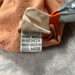 Kara Thoms Blouse Small Prairie Cottage Ruffle Boho Coastal Feminine Flowy Brown Photo 3