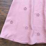 Kate Spade • Cutout Crepe Dress pink eyelet ruffle sleeve flutter Faded Peony Photo 6