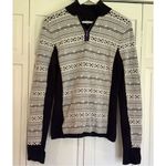 SKYR Athletic Vintage fairisle mixed media quarter sweater L Black Size L Photo 1