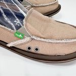 Sanuk Sidewalk Surfer Hemp Slip On Loafers Tan Herringbone Women 9 Beach Grunge Photo 6