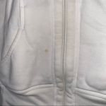 Reebok  White Full Zip Hoodie Jacket with Design Photo 4