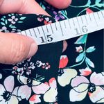 Gap  Black W/Pink Floral Criss Cross Strappy Back Maxi Sundress Size 0 Photo 9