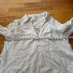 Free People White Linen Pop Over Size Large Photo 1