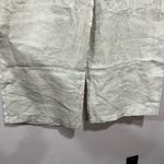 Sigrid Olsen  Linen Pants Natural Beige Cropped Size Medium Tie Waist Photo 2