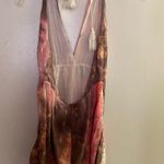 Nectar Clothing  Brown & Pink Tie Dye Romper M Medium Bust 34” 36” Viscose Photo 4