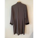 Jacqueline Ferrar  Brown Dress Velvet Button & Collar Coat Dress Size 8 Photo 1