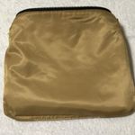 Coach  GunMetal Travel Pouch Small Makeup Bag Black Fabric Snake Pattern Photo 3