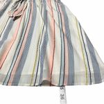 J.Crew NWT!  Merchantile Multicolor Stripe Drawstring Short Sleeve Retro Dress Photo 9