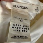 Glassons  Diamanté Silk Halter Top Size 8 White Backless Bow‎ Y2K Festival Boho Photo 3