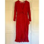 House of Harlow  X Revolve red ruffled midi dress small Photo 4