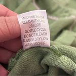 Y2K C&K Designs Embroidered Button Front Knit Top Patch Pockets Green XL Photo 3